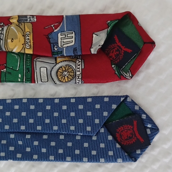 ☀️Set of 2 Tommy Hilfiger 100% Silk Ties - Picture 6 of 7